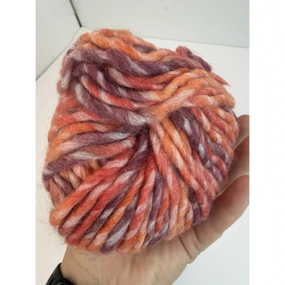 Katia Dulce Plus Yarn Wool Acrylic Blend Variegated Red Purple Pink + Lot Of 3